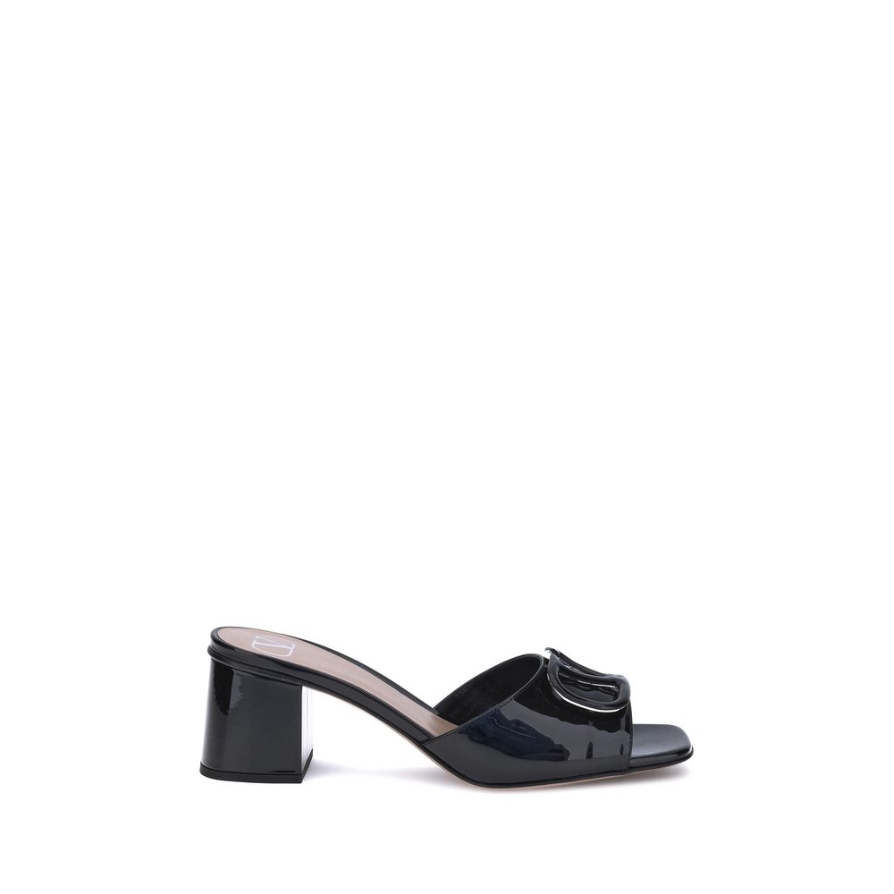 Sandales Valentino Garavani Vlogo noires