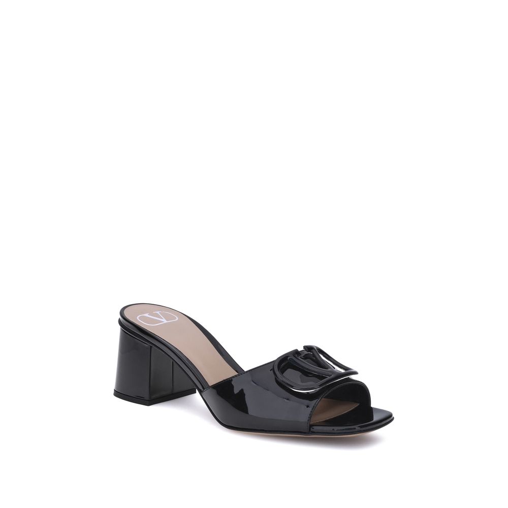 Sandales Valentino Garavani Vlogo noires