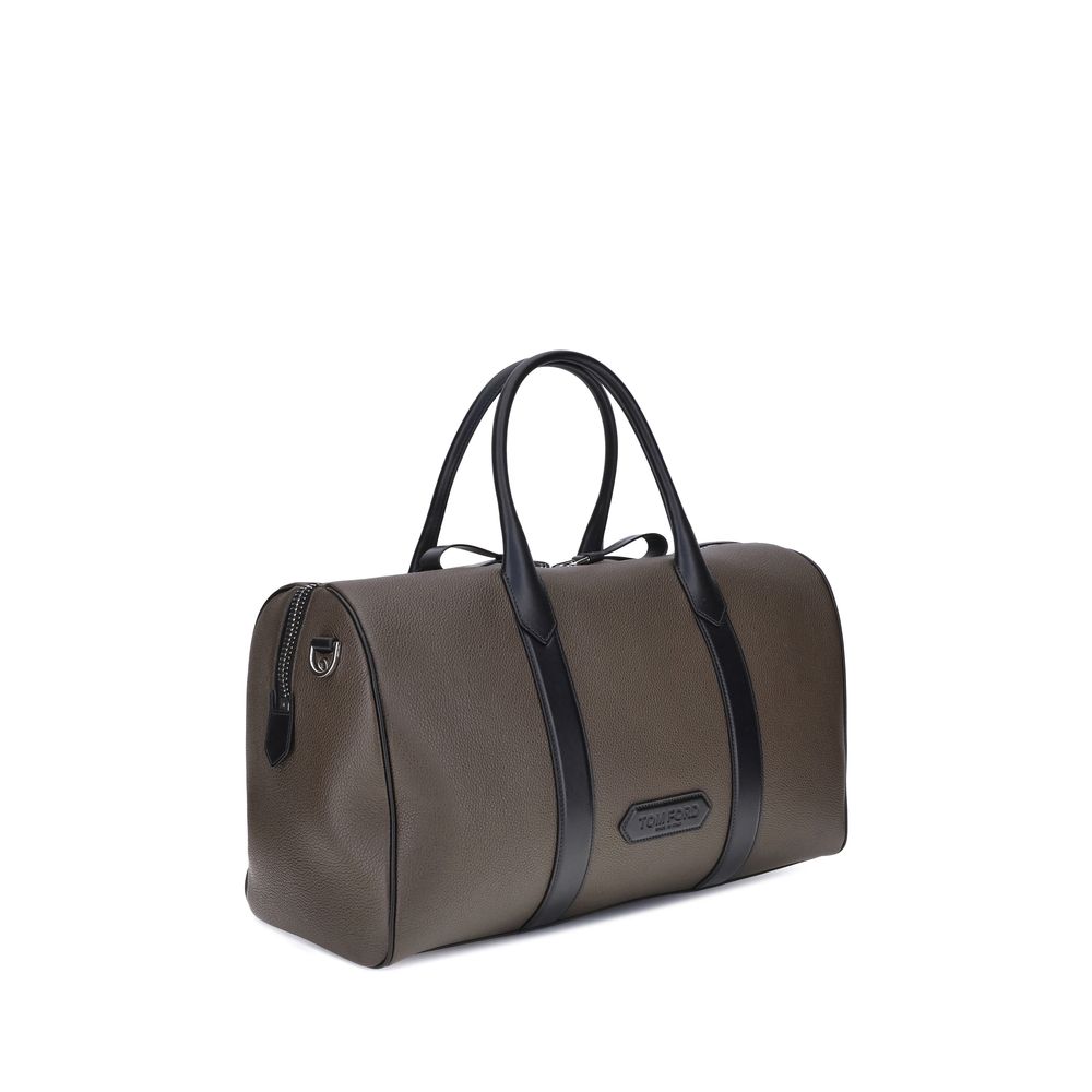 Sac de voyage Tom Ford cuir noir