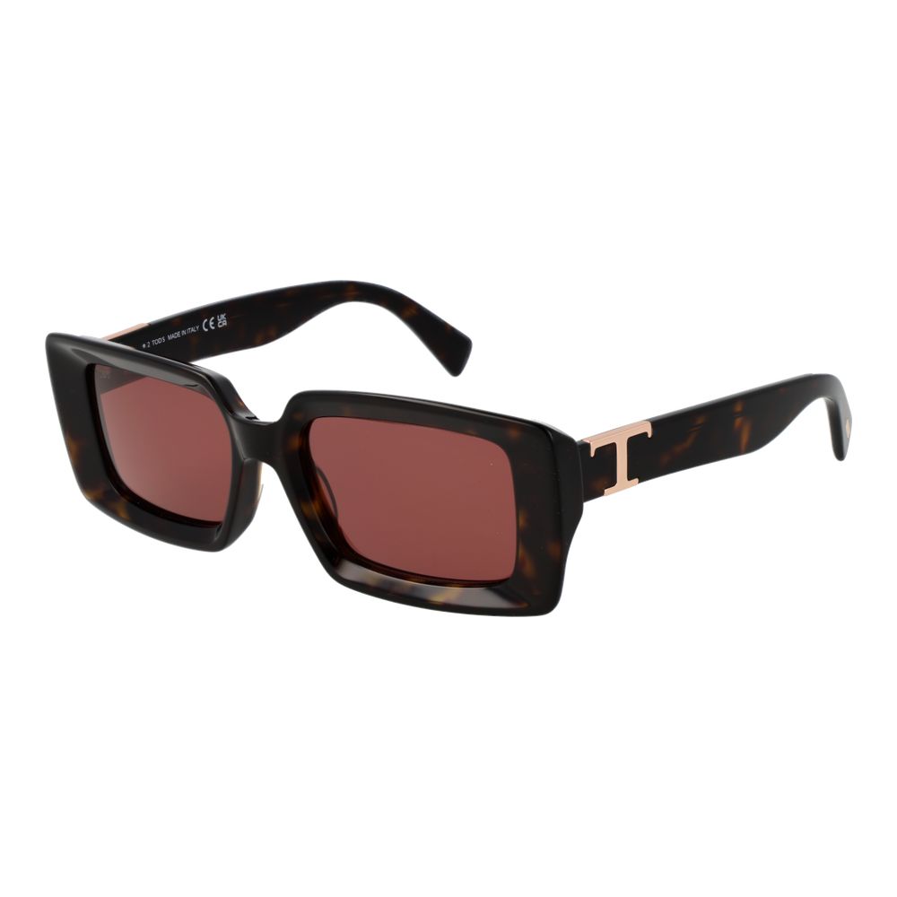 Lunettes de soleil marron roses