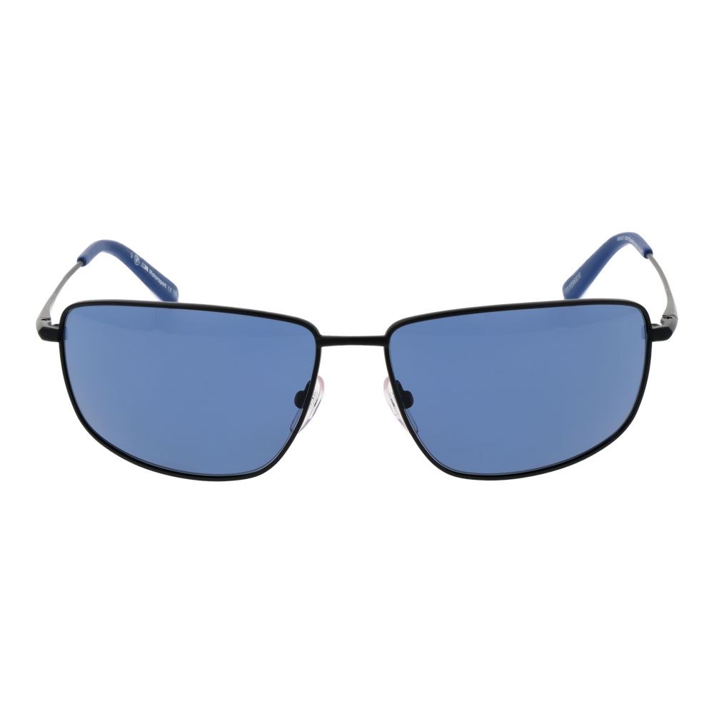 Lunettes de soleil noires bleues