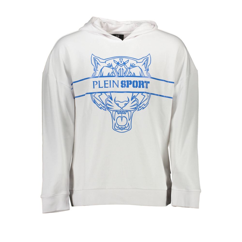Sweat à capuche Plein Sport blanc