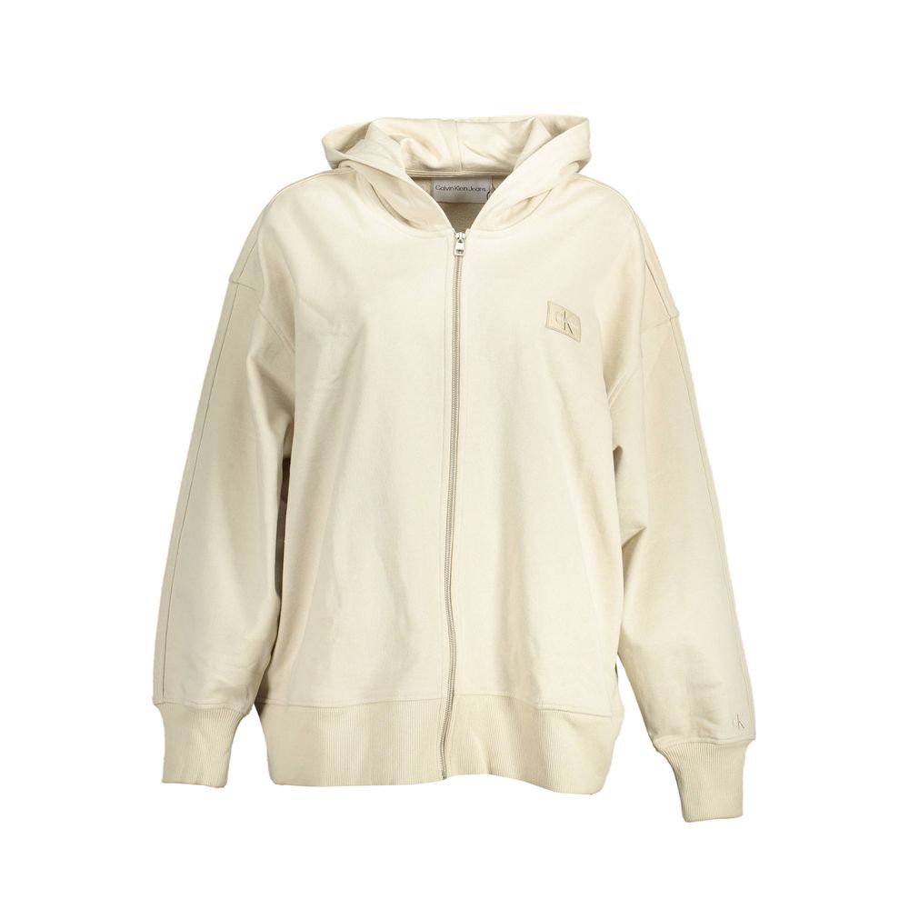 Sweatshirt Calvin Klein à capuche beige