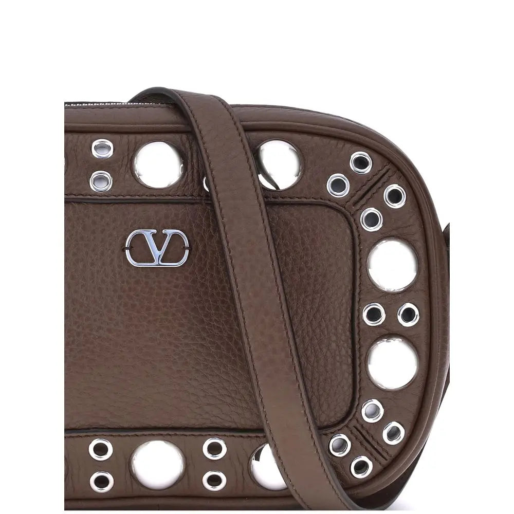 Sac bandoulière Valentino Garavani Nellcôte grenat Valentino Garavani