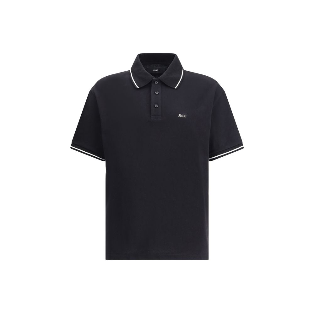 Polo Amiri col contrasté noir