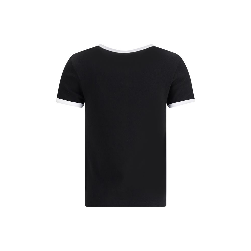 T-shirt Kenzo logo fleuri blanc