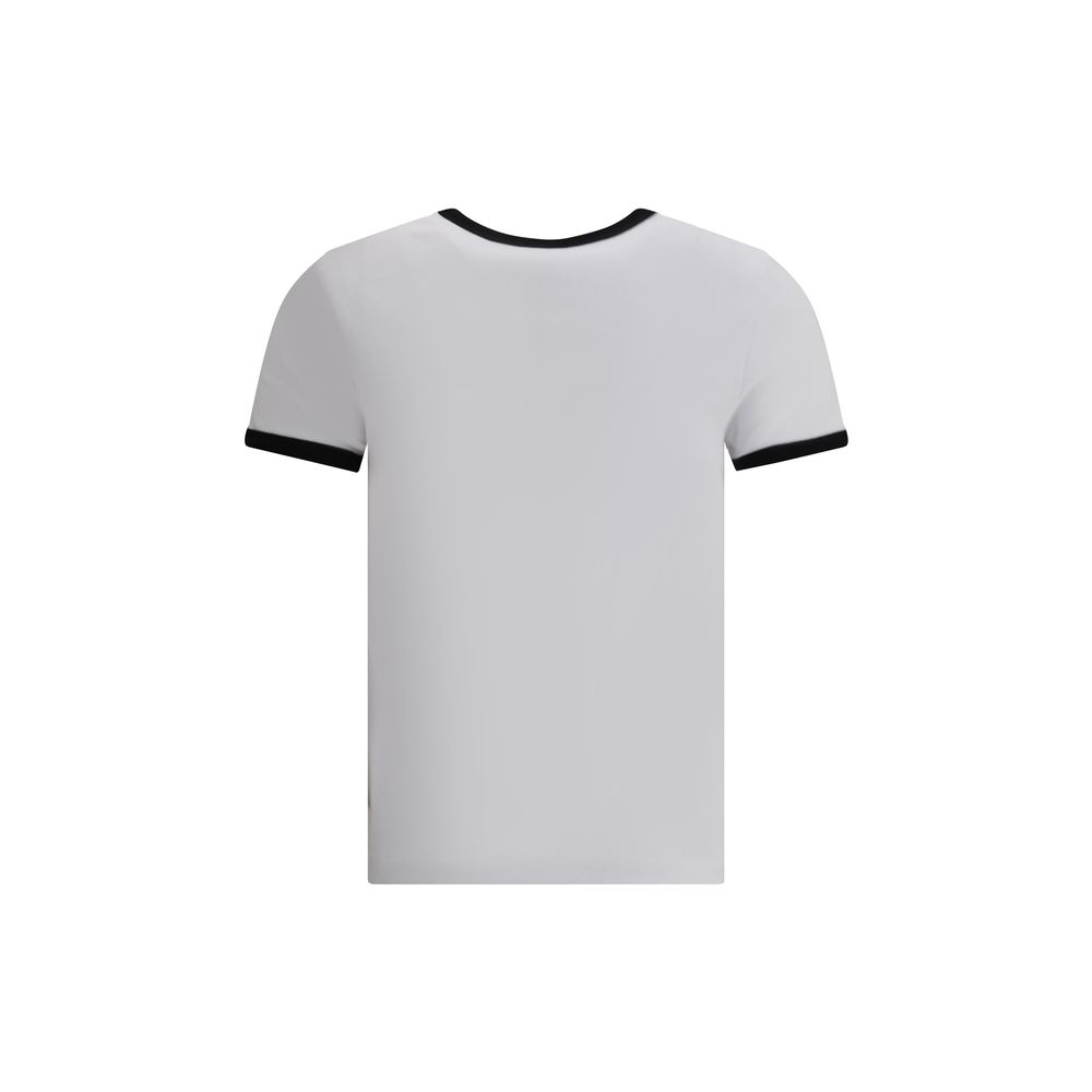 T-shirt Kenzo logo fleuri blanc
