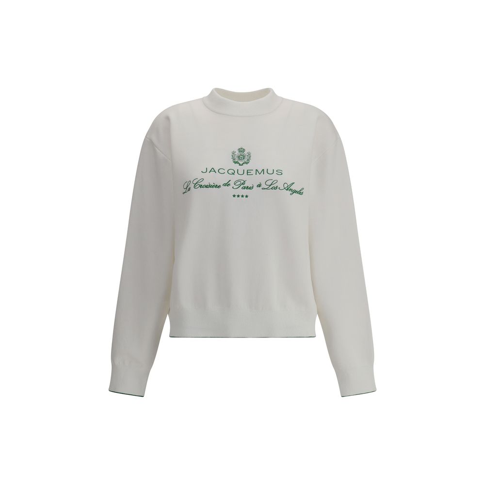 Pull Jacquemus La Maille Venice blanc