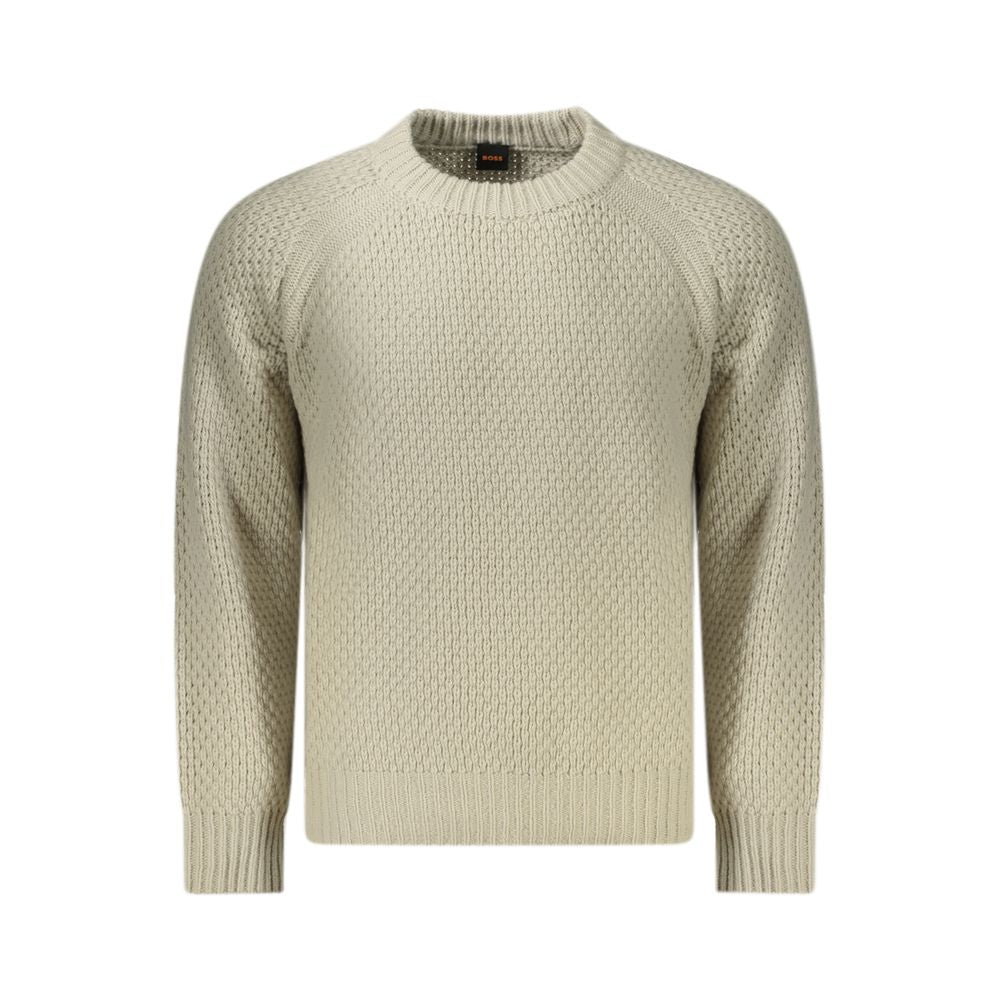 Pull marque beige