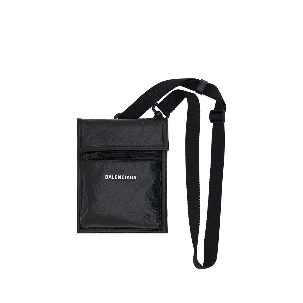 Sac épaule Balenciaga Explorer noir