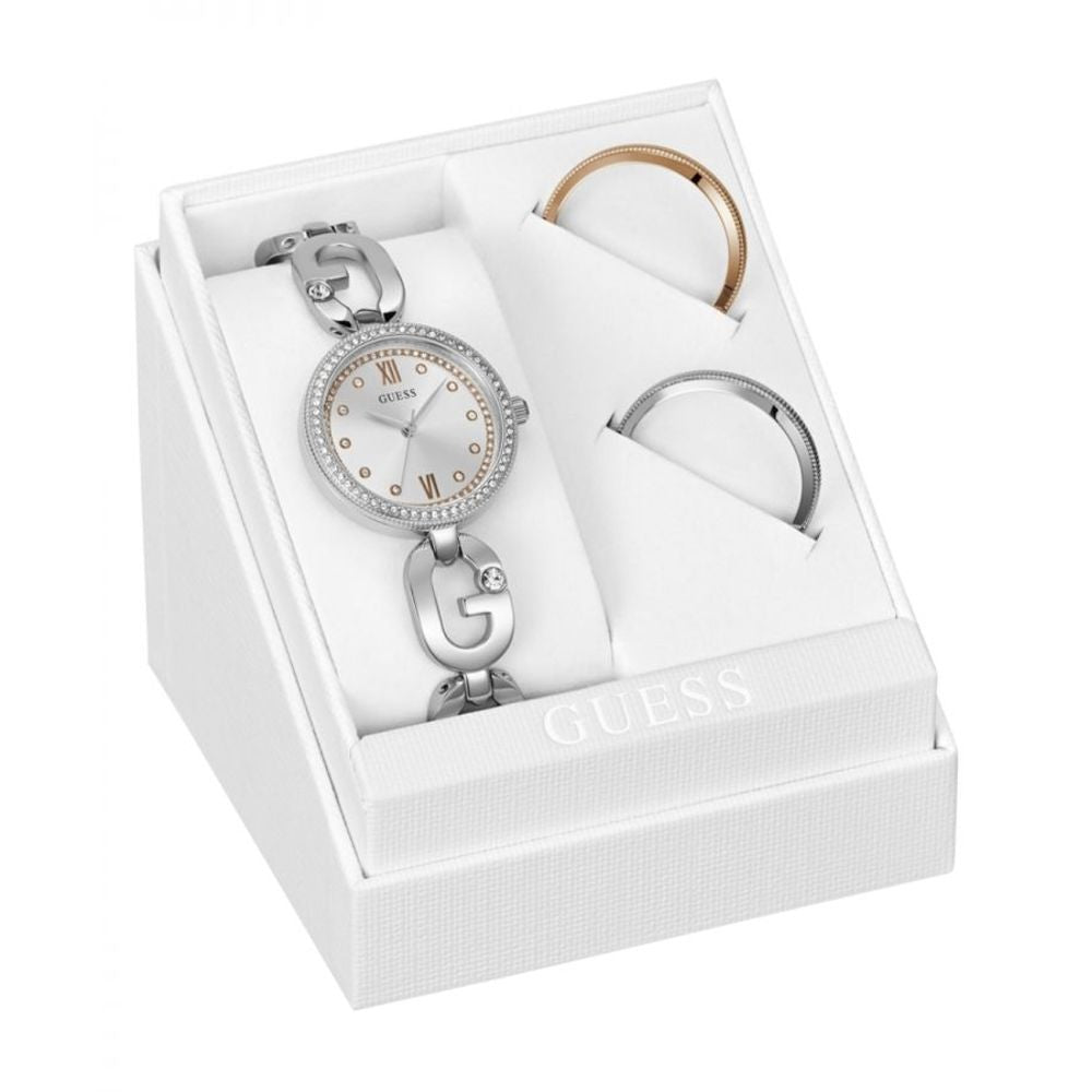 Montre Grey Stainless Steel analogique grise