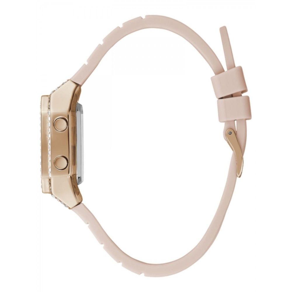 Montre multicolore en silicone rose