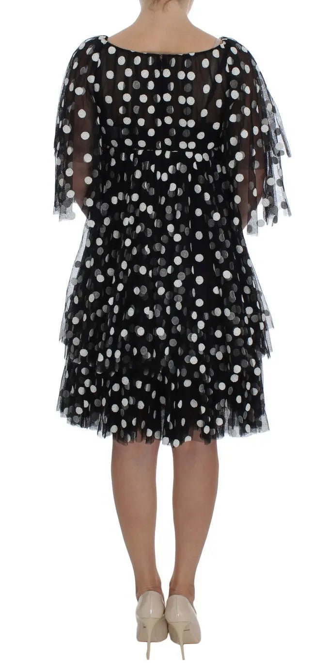 Robe Dolce & Gabbana à pois noire et blanche Dolce & Gabbana