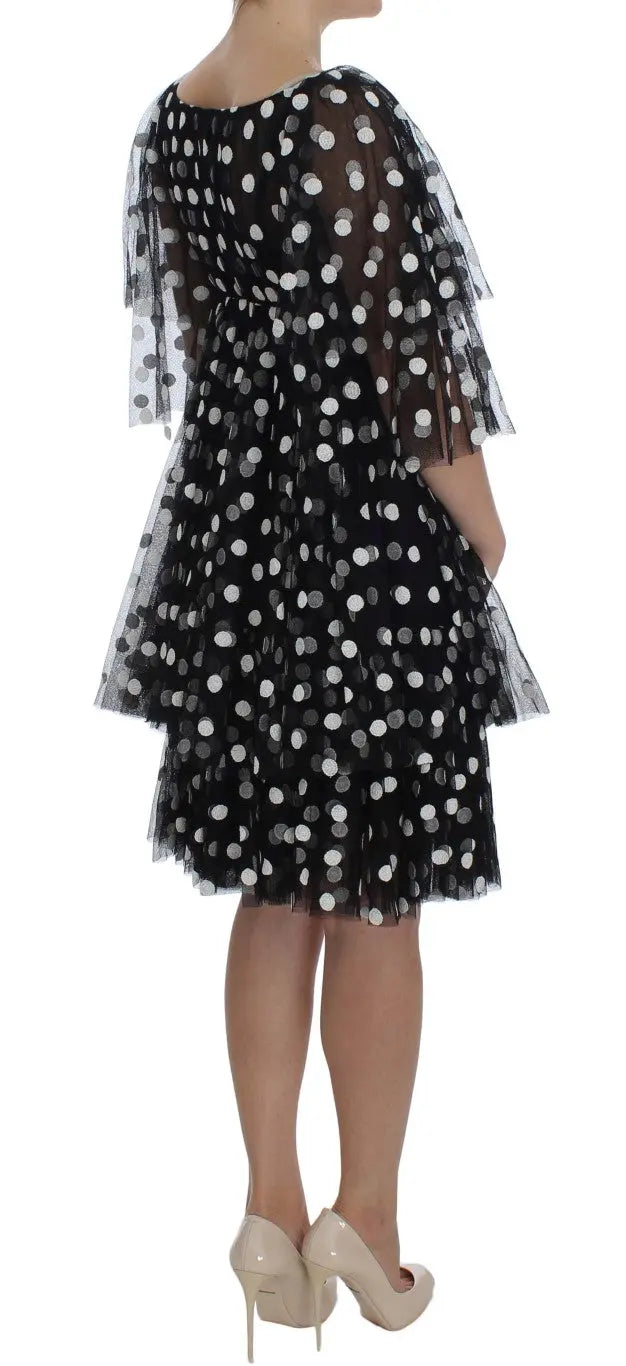 Robe Dolce & Gabbana à pois noire et blanche Dolce & Gabbana