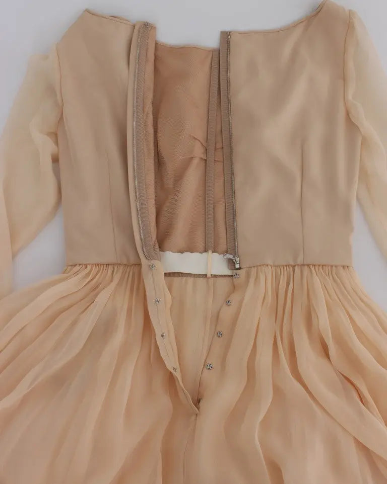 Robe Dolce & Gabbana pleine longueur beige Dolce & Gabbana