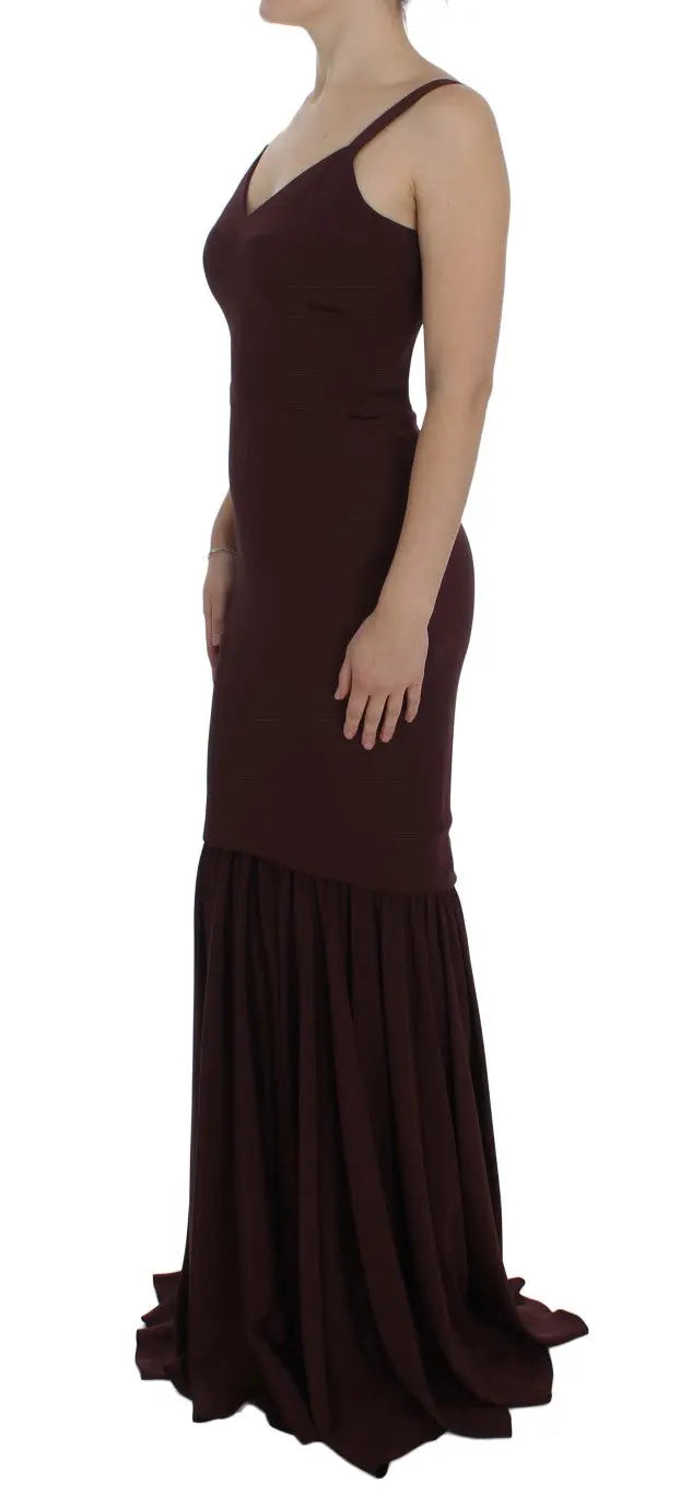 Robe Dolce & Gabbana pleine longueur bordeaux Dolce & Gabbana