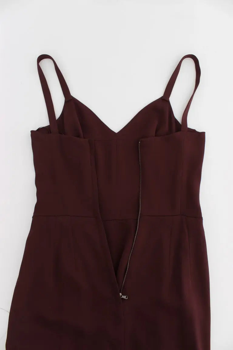 Robe Dolce & Gabbana pleine longueur bordeaux Dolce & Gabbana