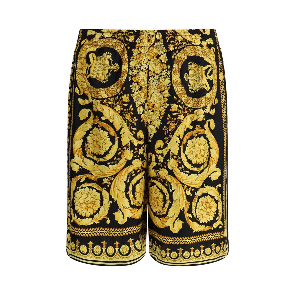 Shorts Versace à motif baroque multicolores