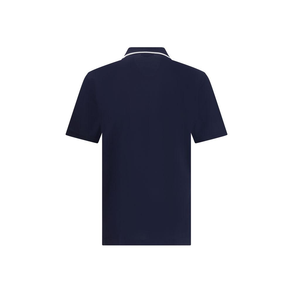 Polo Ferragamo Zip blanc
