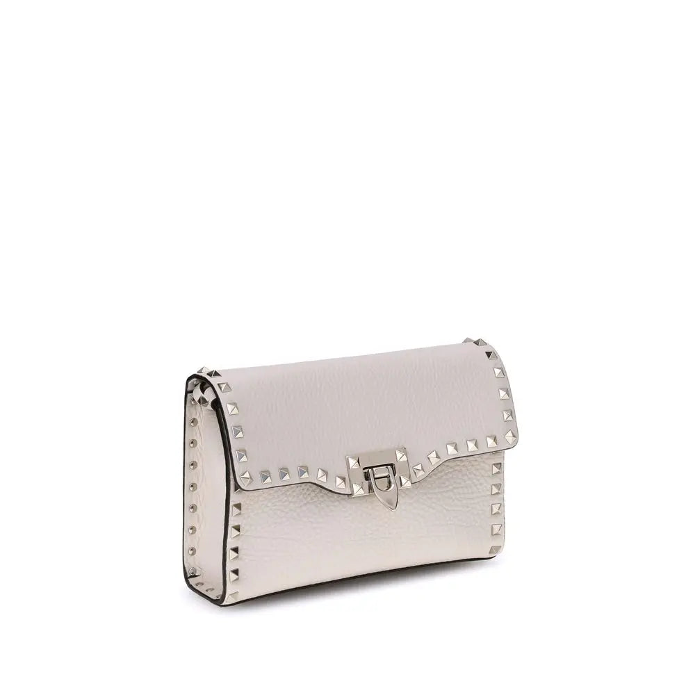 Sac bandoulière Valentino Garavani Rockstud crème Valentino Garavani