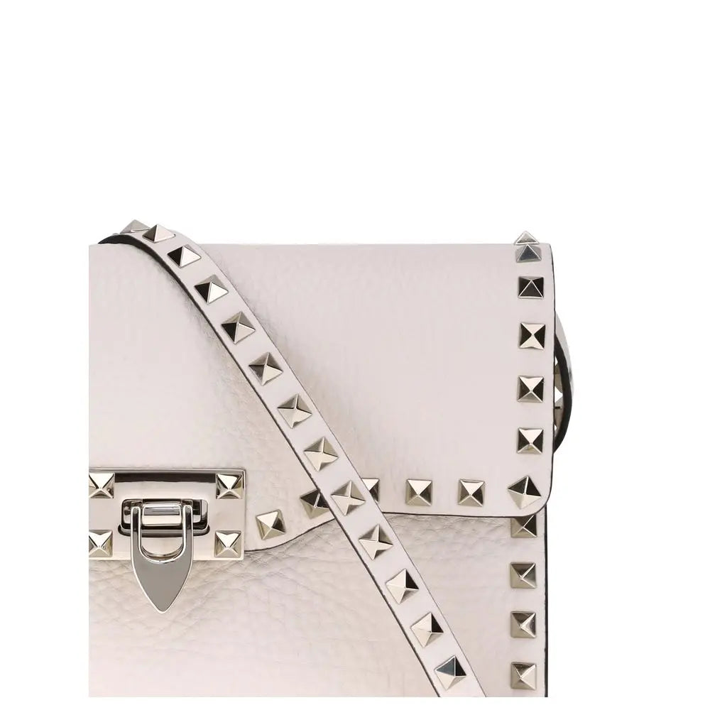 Sac bandoulière Valentino Garavani Rockstud crème Valentino Garavani