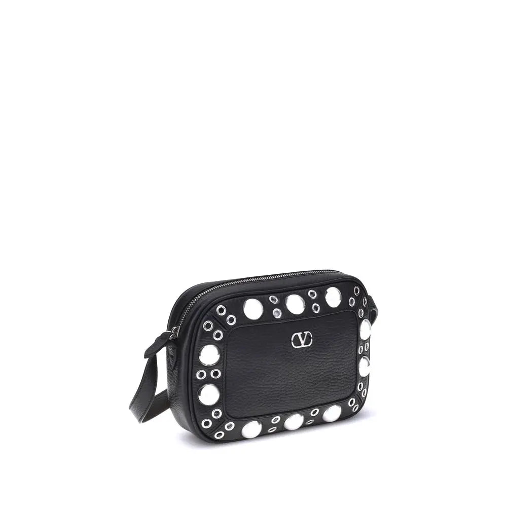 Sac épaule Valentino Garavani Nellcôte grenat clouté Valentino Garavani