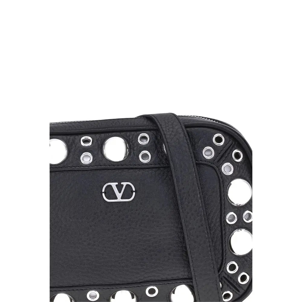 Sac épaule Valentino Garavani Nellcôte grenat clouté Valentino Garavani