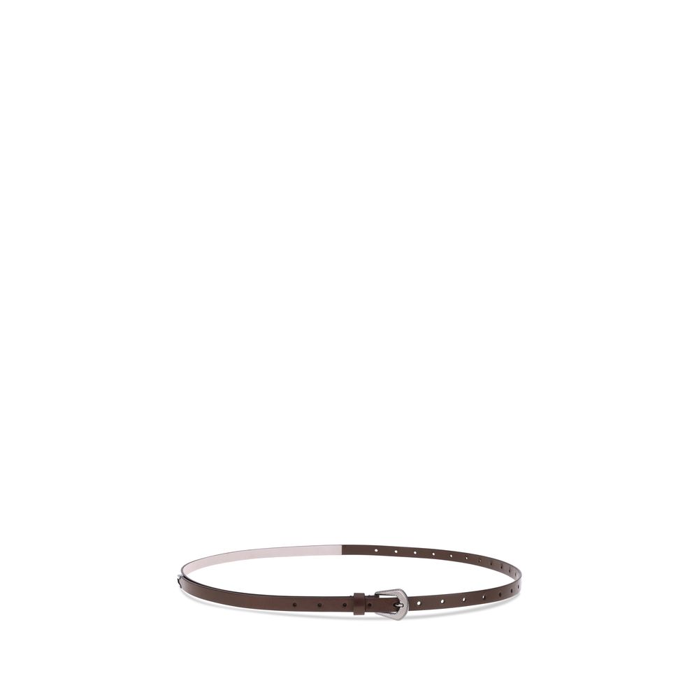 Ceinture Brunello Cucinelli en cuir noire