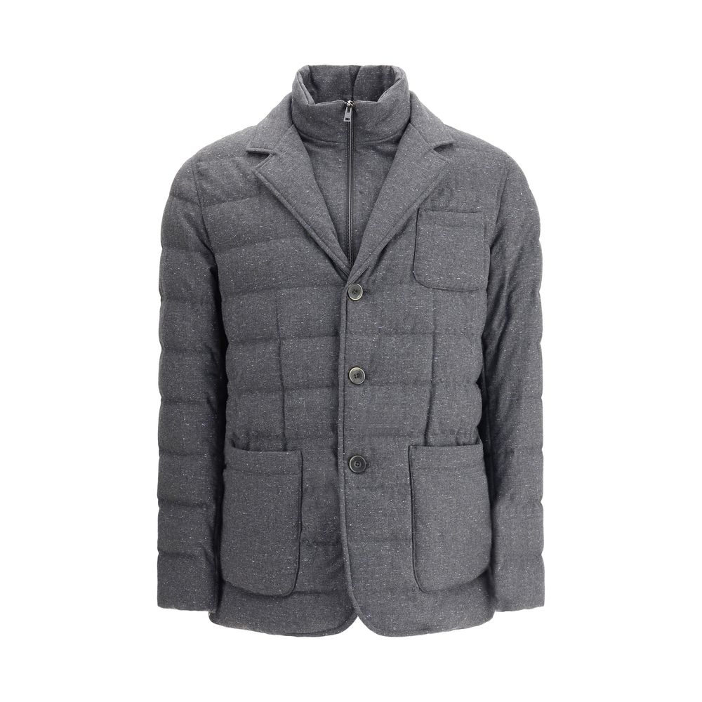 Doudoune Herno blazer mélange gris