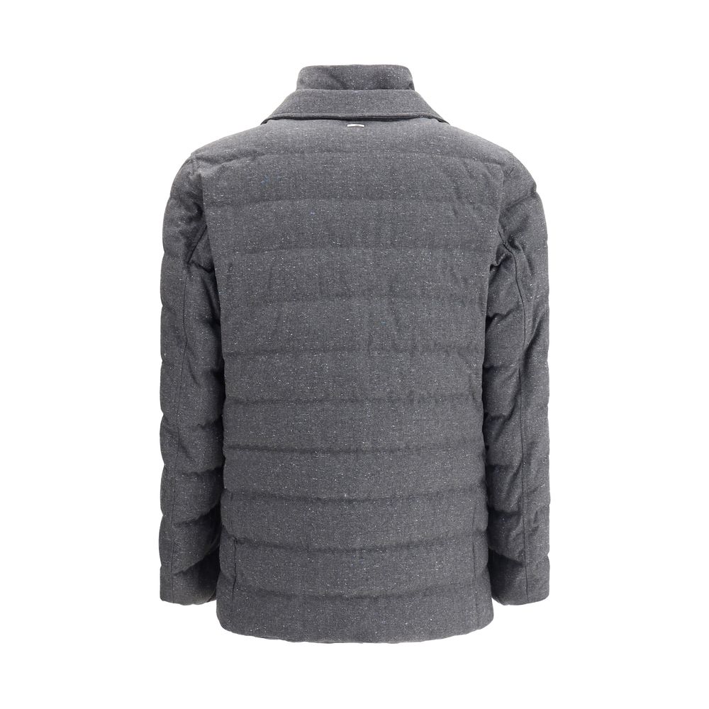 Doudoune Herno blazer mélange gris