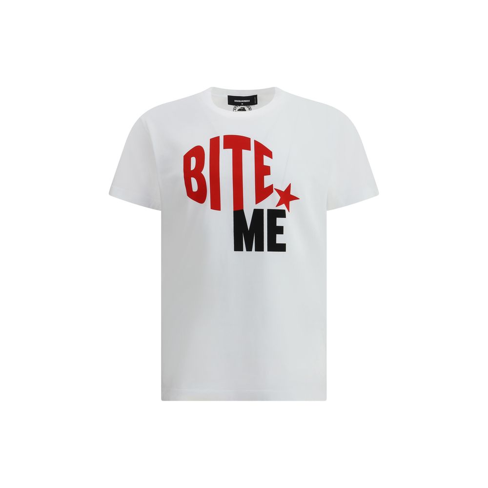 T-shirt Dsquared2 maxi imprimé blanc