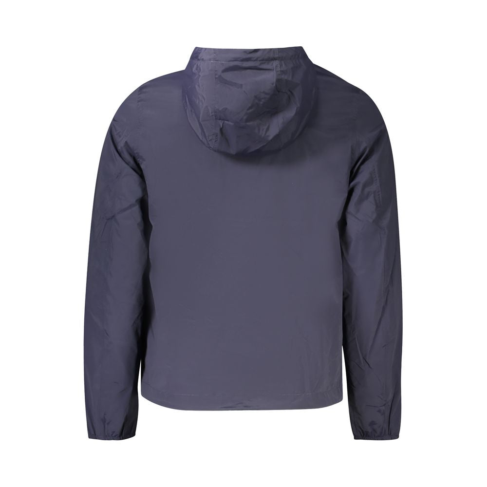 Veste K-Way à capuche bleue