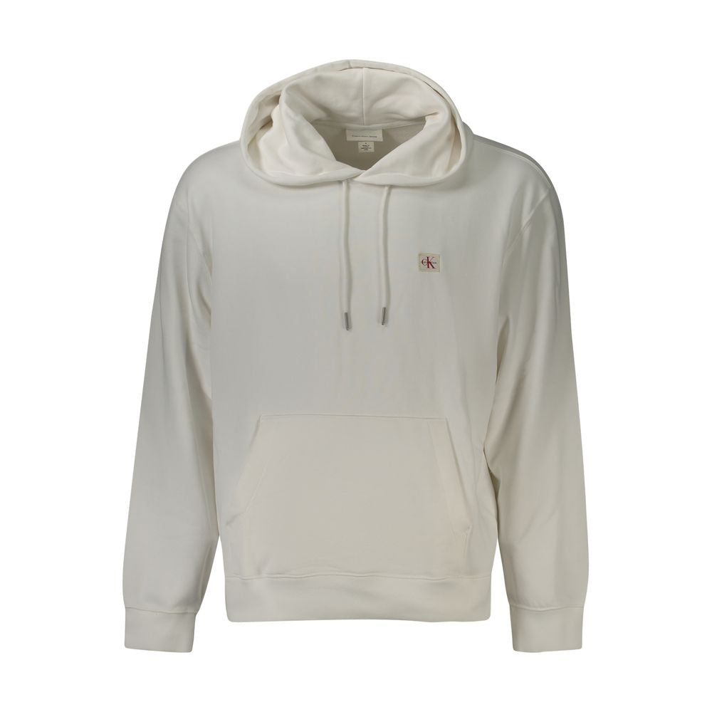 Sweat à capuche Calvin Klein blanc