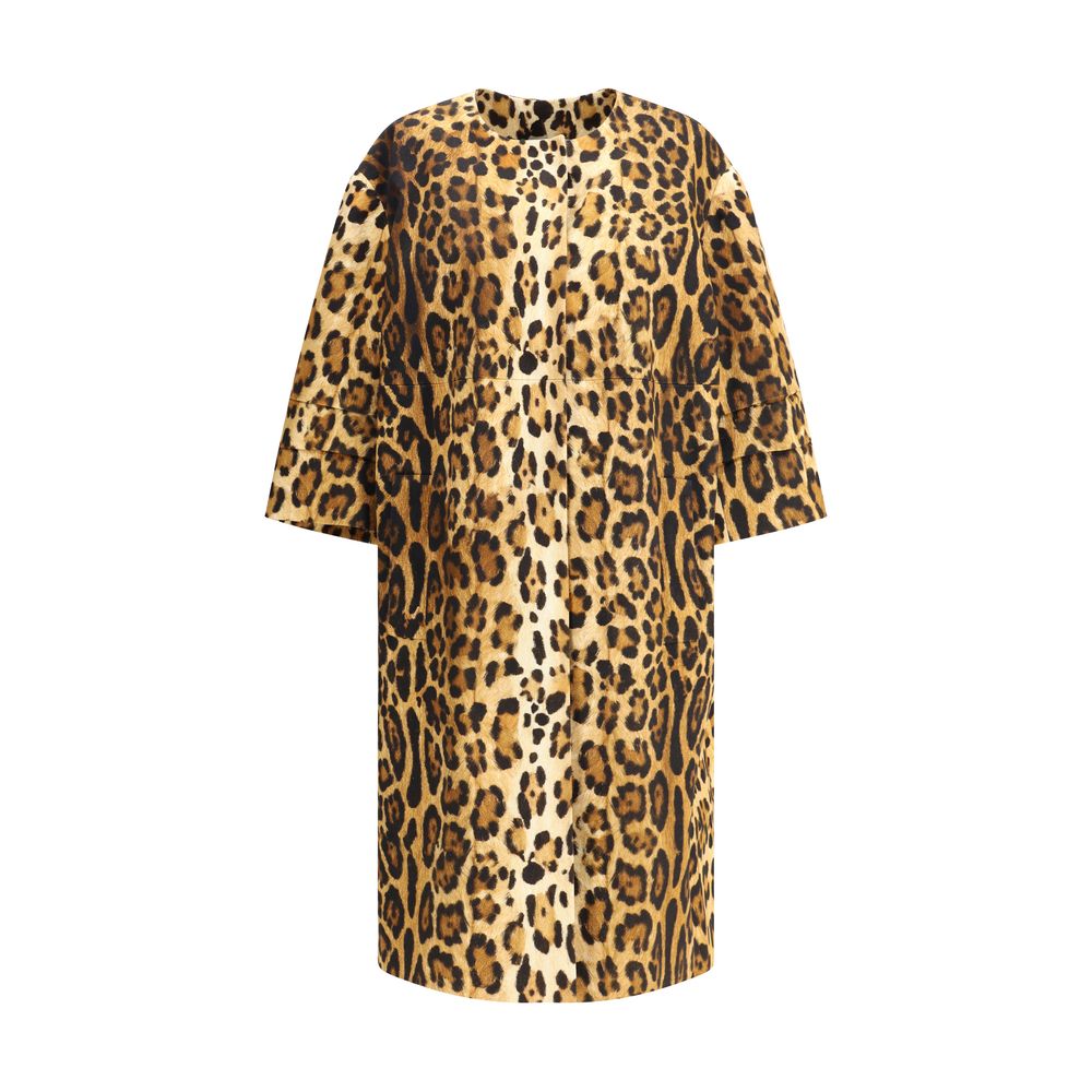 Manteau Prada animalier beiges