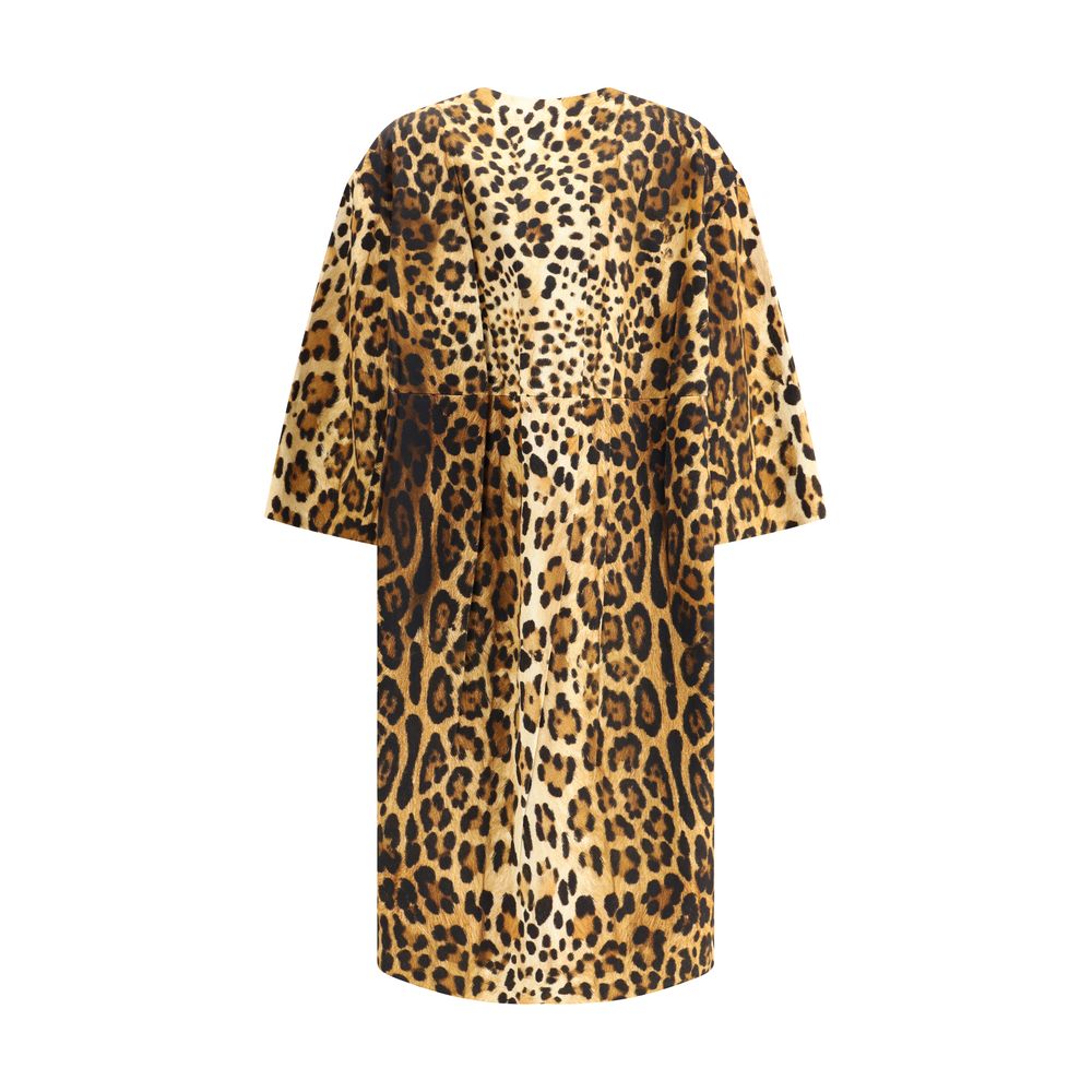 Manteau Prada animalier beiges