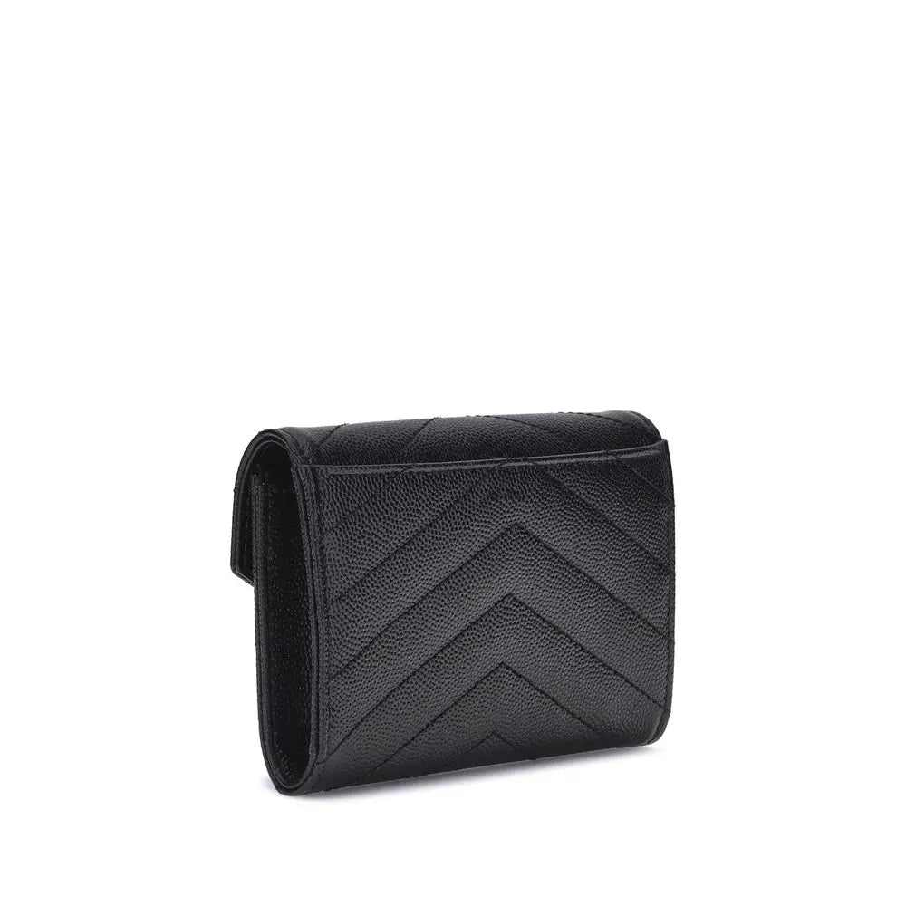 Portefeuille Saint Laurent cuir noir Saint Laurent