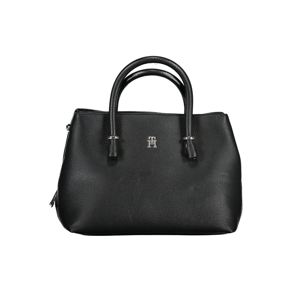 Sac à main noir avec logo noir