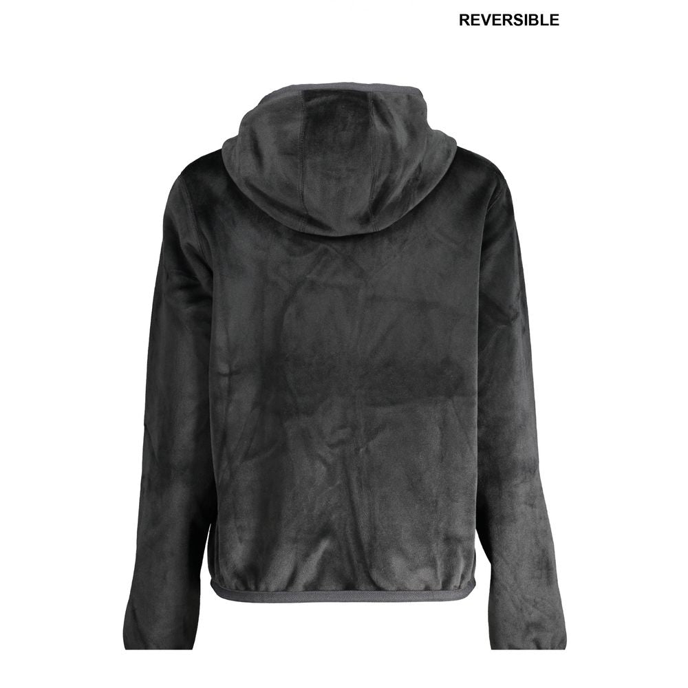 Sweat-shirt marque inconnue réversible noir/vert