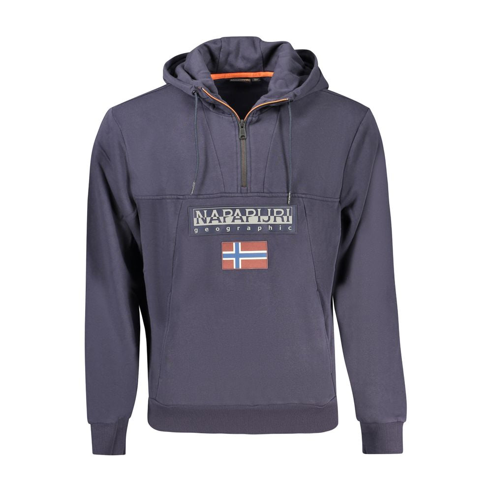 Sweat à capuche bleu