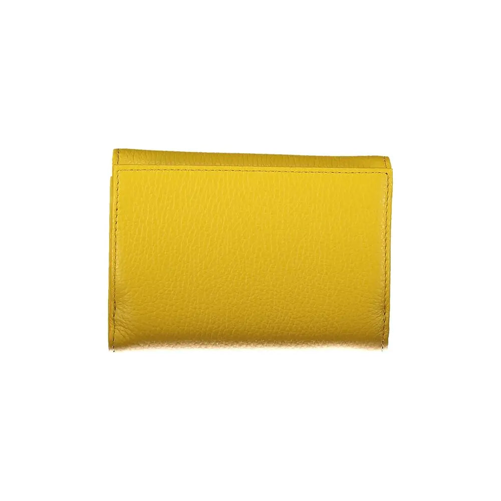 Porte-monnaie Coccinelle cuir jaune Coccinelle