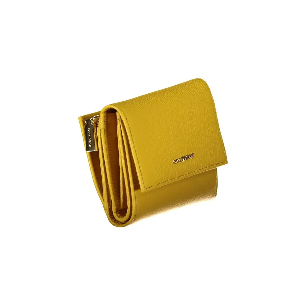 Porte-monnaie Coccinelle cuir jaune Coccinelle