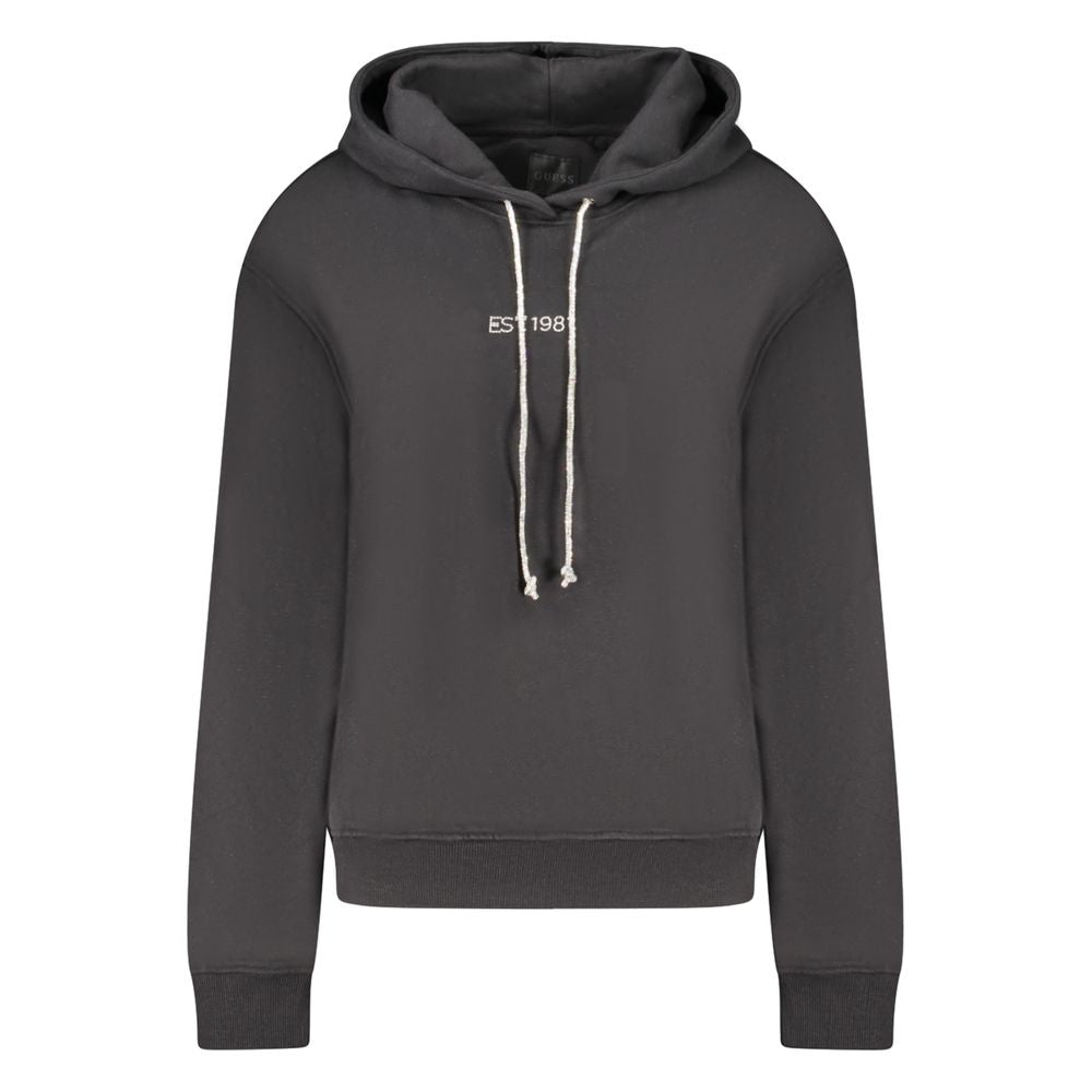 Sweat à capuche logo noir