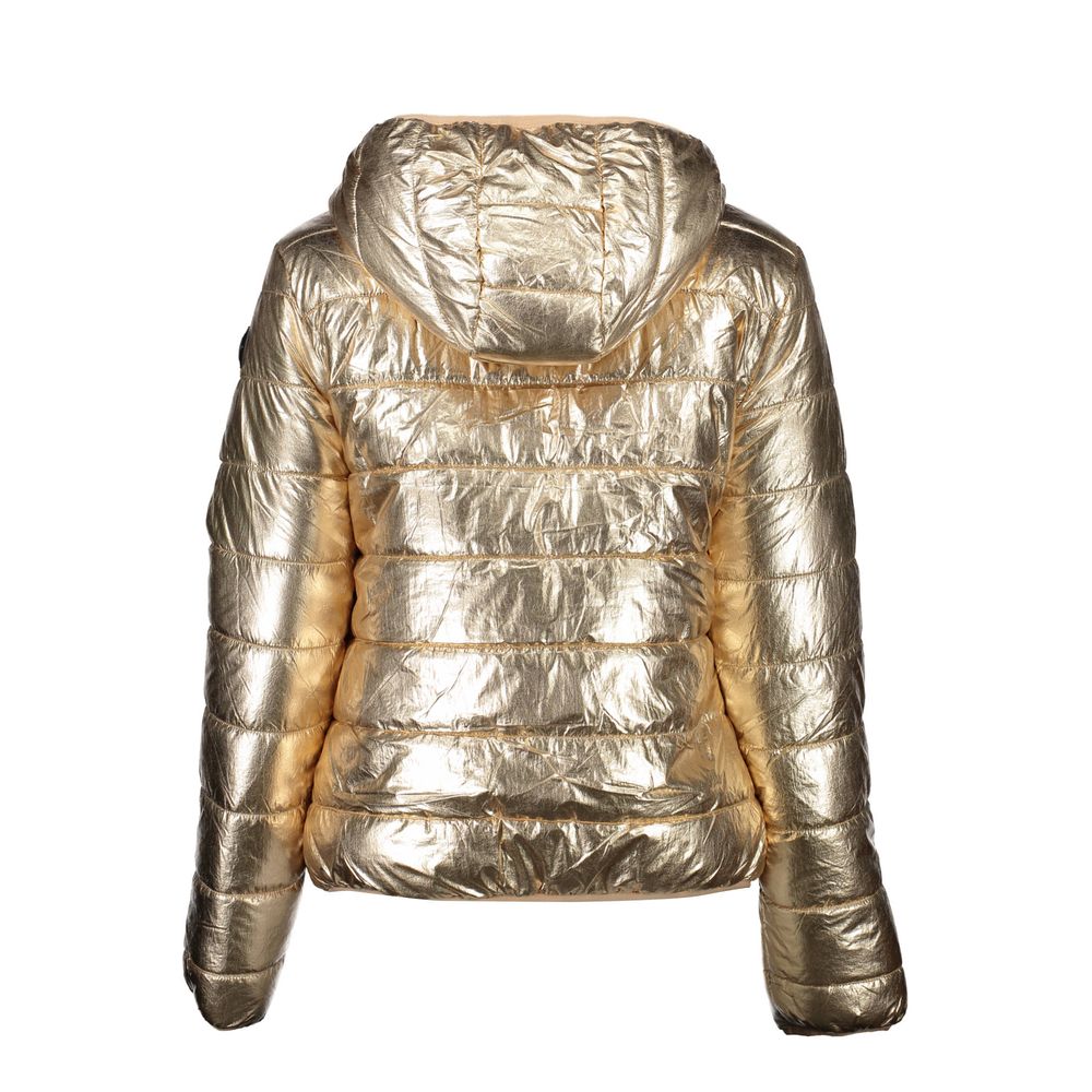 Veste Gold nylon à capuche dorée