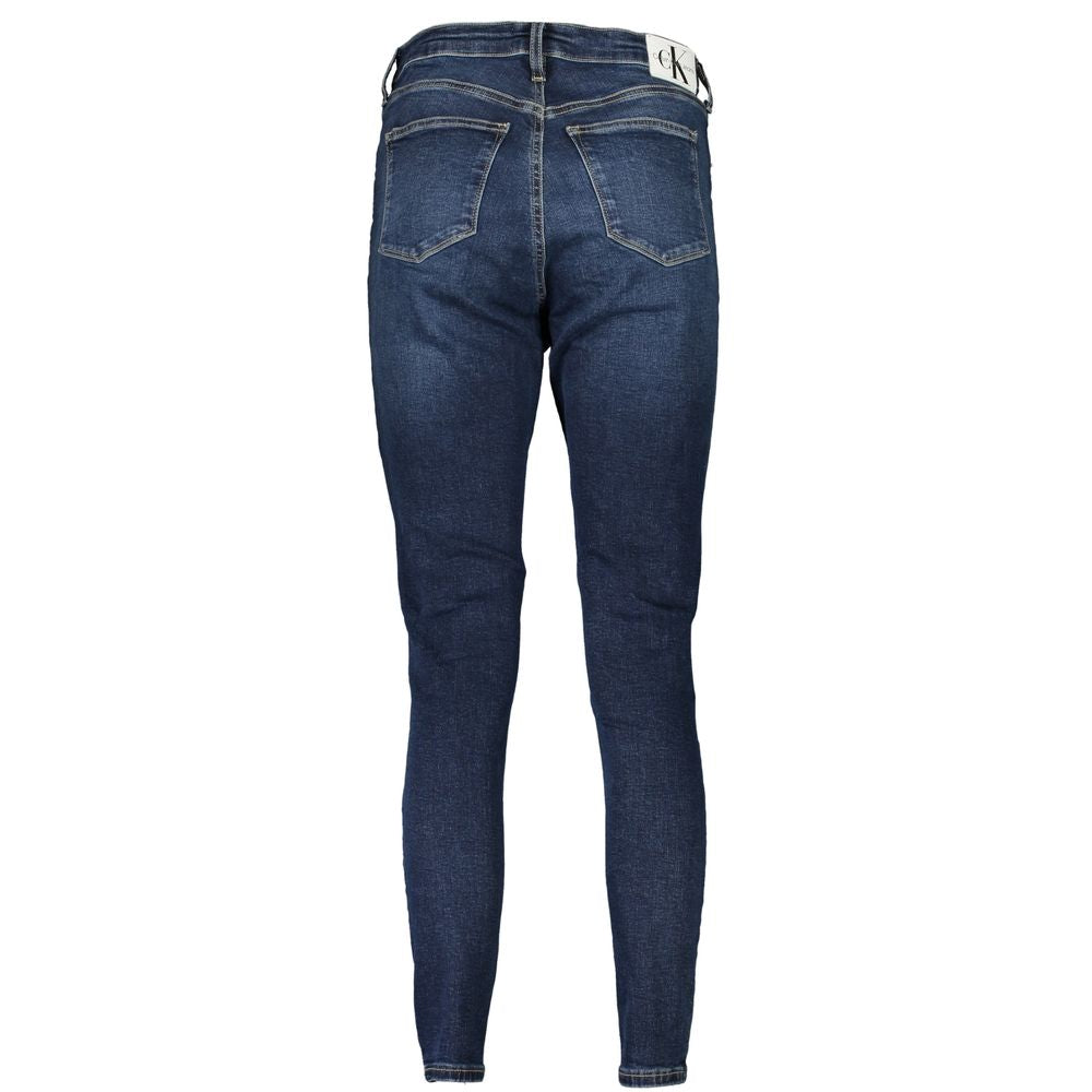 Jeans Calvin Klein taille haute bleu