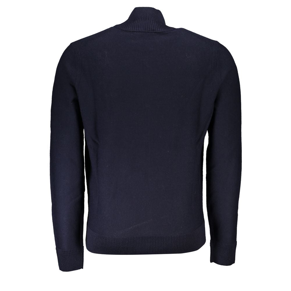 Cardigan bleu brodé bleu