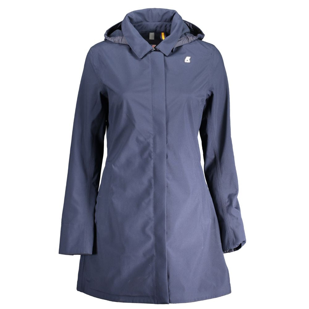 Manteau bleu long bleu