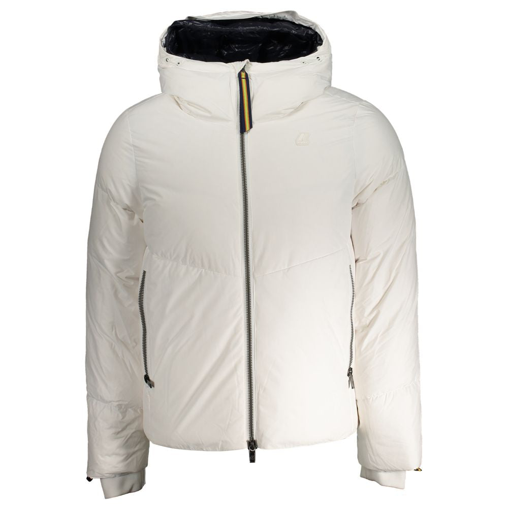 Veste Goose Down à capuche blanche