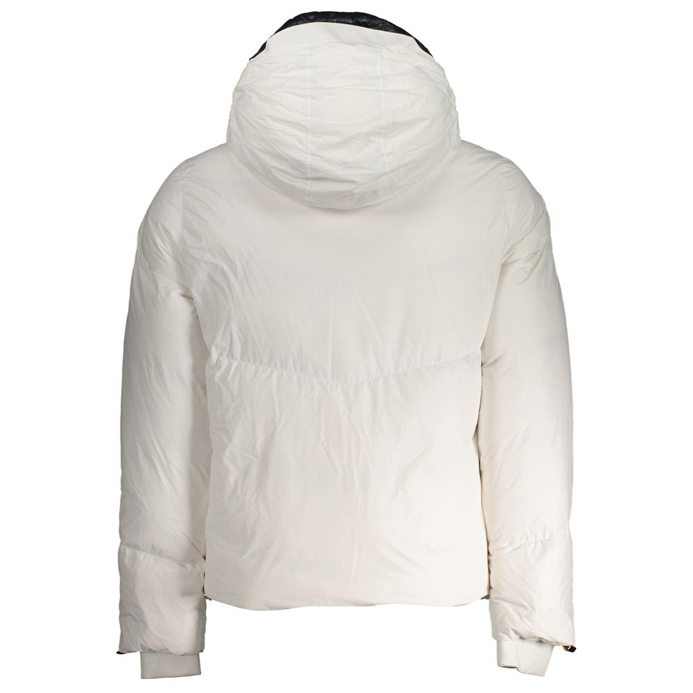 Veste Goose Down à capuche blanche