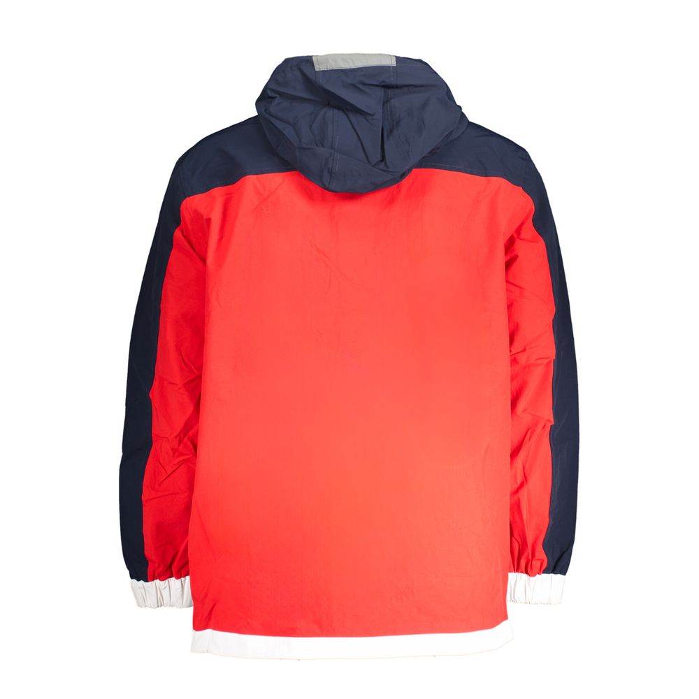 Veste bleue à capuche bleue