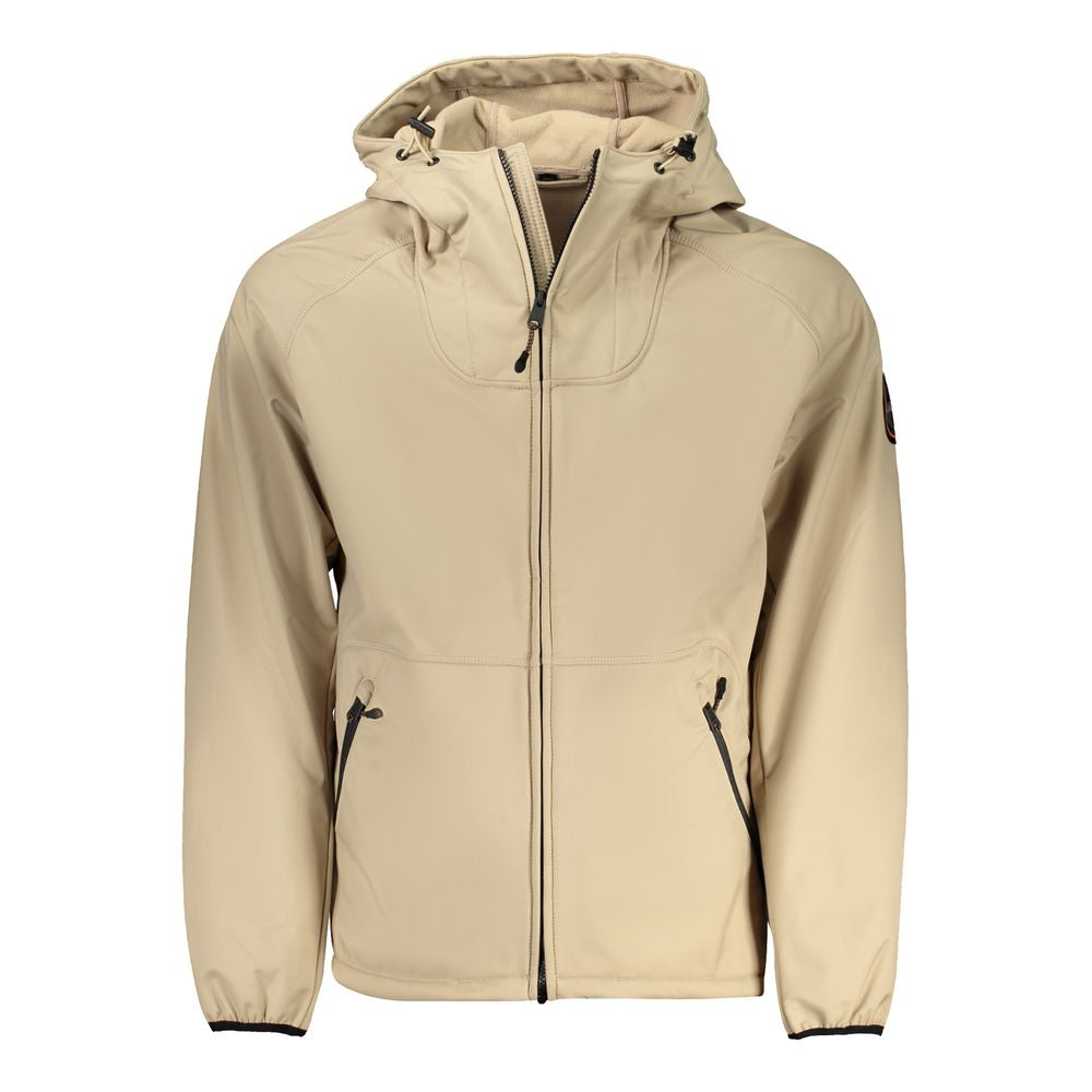 Veste marque inconnue à capuche beige